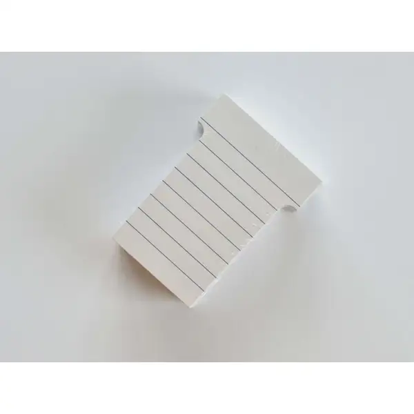 T-karty 70 mm široké, 100 kusů, barva bílá