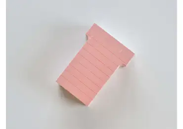 T-karty 70 mm široké, 100 kusů, barva červená