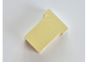 T-karty 70 mm široké, 100 kusů, barva žlutá