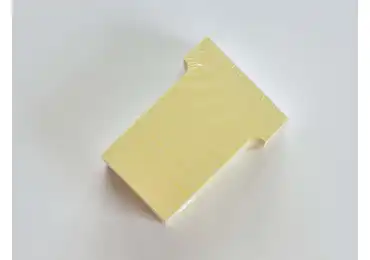 T-karty 70 mm široké, 100 kusů, barva žlutá
