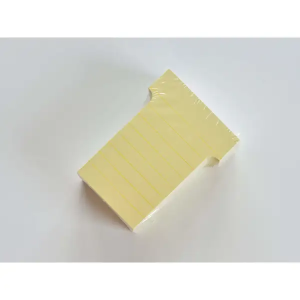 T-karty 70 mm široké, 100 kusů, barva žlutá