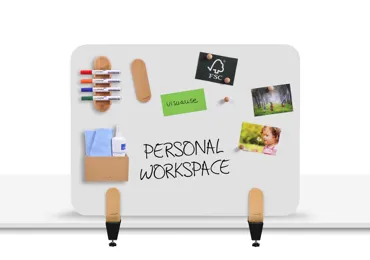 Tabulová stolní dělící přepážka 60 x 80 cm se svorkou