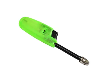 Teleskopický plynový zapalovač - zelený