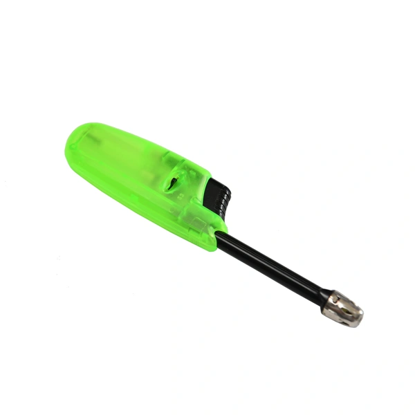 Teleskopický plynový zapalovač - zelený