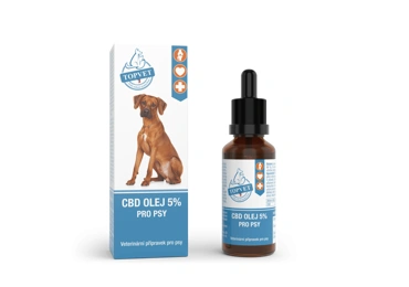 Topvet CBD olej 5% pro psy 10 ml