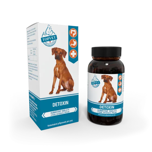 Topvet Humátové tablety - Detoxin pro psy 90 ks