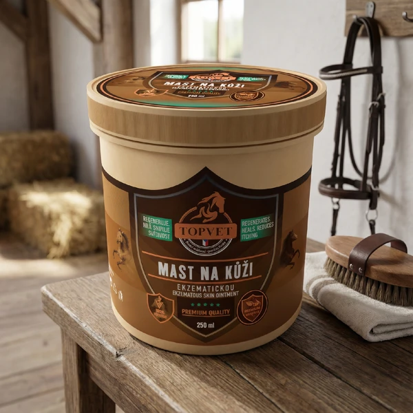 Topvet Mast na ekzematickou kůži pro koně 250 ml