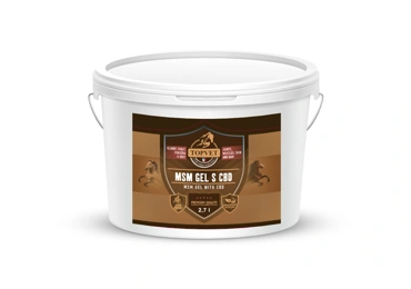 Topvet MSM gel s CBD pro koně 2;7 l 2700 ml