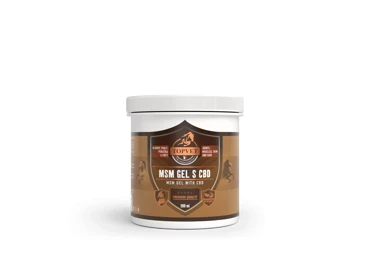 Topvet MSM gel s CBD pro koně 500 ml