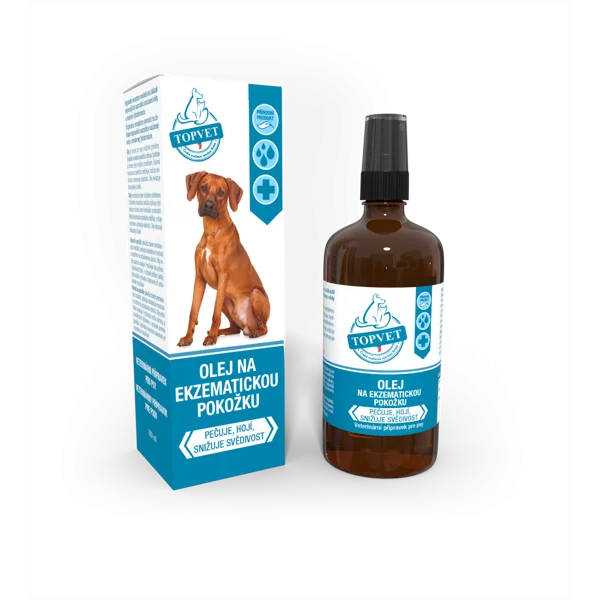 Topvet Olej na ekzematickou pokožku pro psy 100 ml