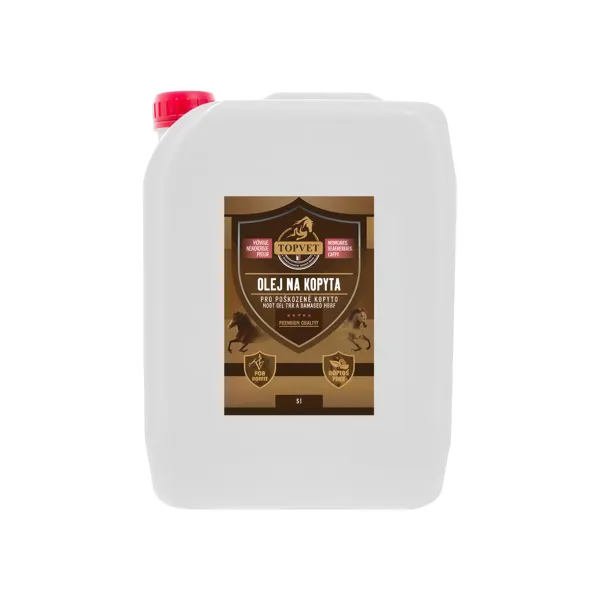 Topvet Olej na kopyta - pro poškozené kopyto 5 l 5000 ml