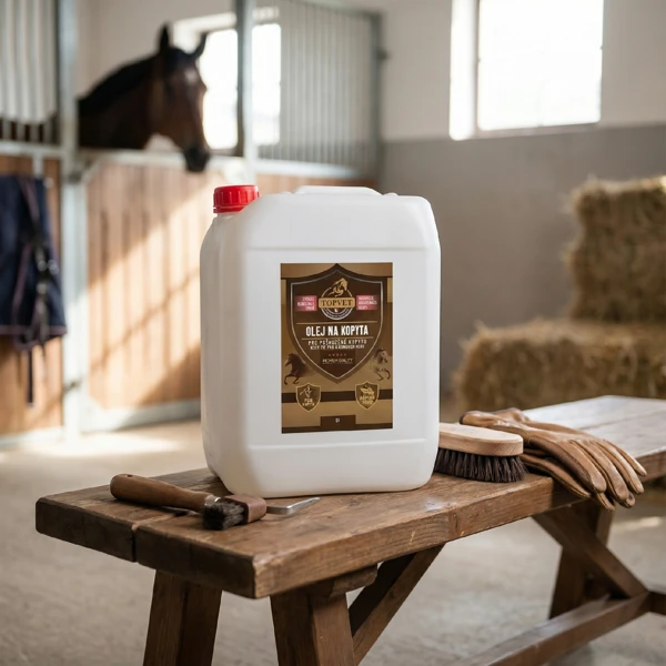 Topvet Olej na kopyta - pro poškozené kopyto pro koně 5 l 5000 ml
