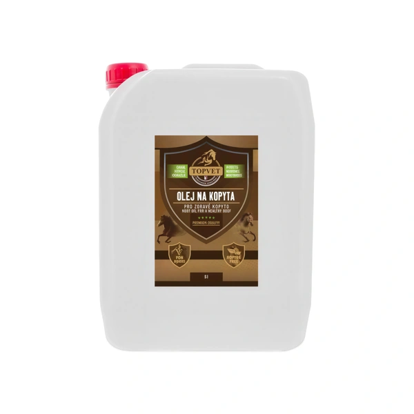 Topvet Olej na kopyta - pro zdravé kopyto pro koně 5 l 5000 ml