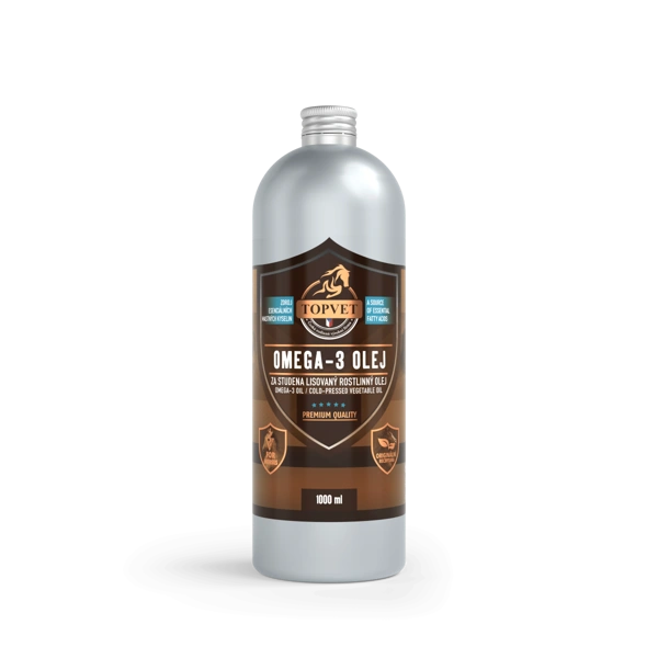 Topvet Omega-3 olej pro koně 1000 ml