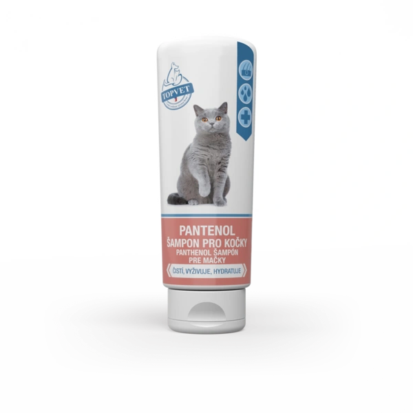 Topvet Pantenol šampon pro kočky 200 ml