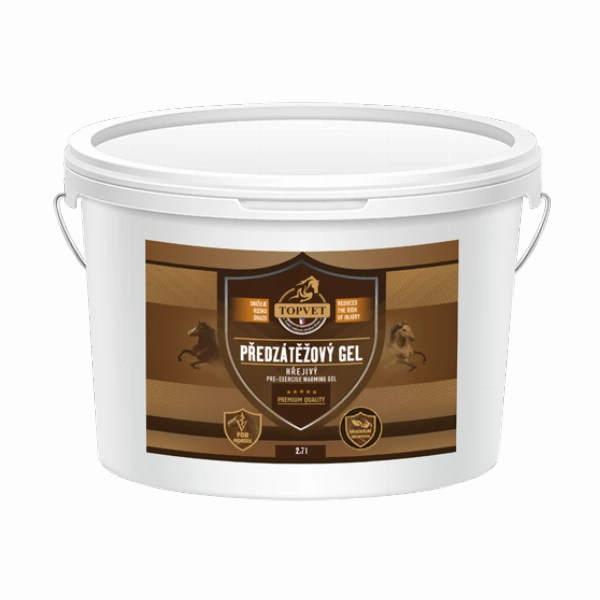 Topvet Předzátěžový gel - hřejivý 2;7 l 2700 ml
