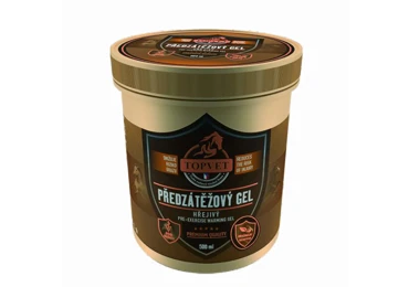 Topvet Předzátěžový gel - hřejivý pro koně 500 ml