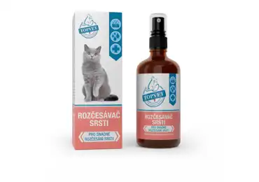 Topvet Rozčesávač srsti pro kočky 100 ml