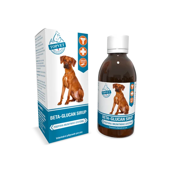 Topvet Sirup Beta-Glucan pro psy 200 ml