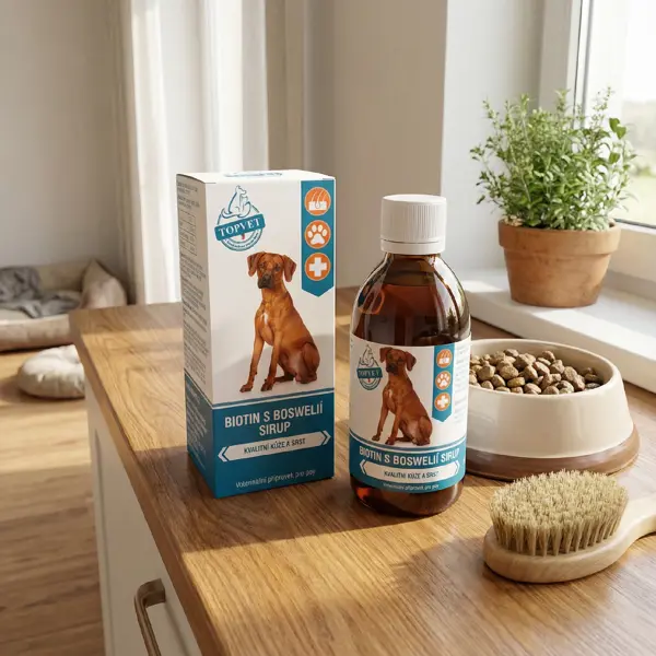 Topvet Sirup Biotin s boswelií pro psy 200 ml