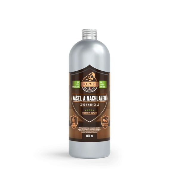 Topvet Sirup Kašel a nachlazení pro koně 1000 ml