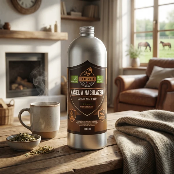Topvet Sirup Kašel a nachlazení pro koně 1000 ml