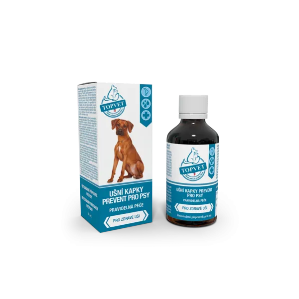 Topvet Ušní kapky prevent pro psy 50 ml