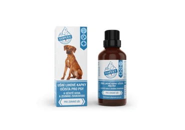 Topvet Ušní lihové kapky očista pro psy 50 ml