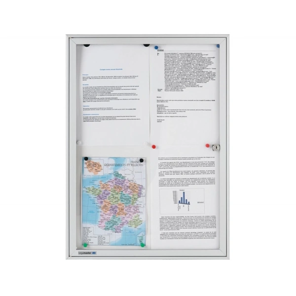 Vitrína s otevíracími dveřmi 33,8x46,1 cm, ECONOMY