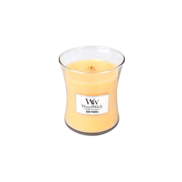 Vonná svíčka s vůní Honeysuckle, skleněná váza střední - 275 g
