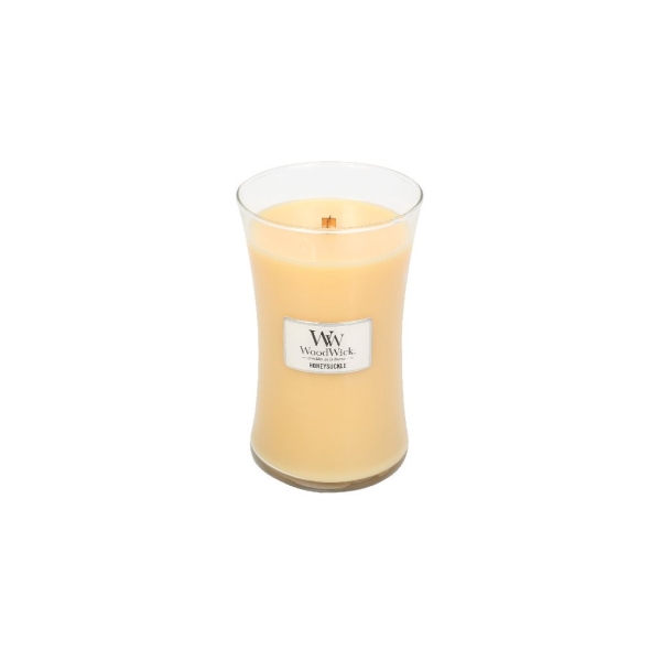 Vonná svíčka s vůní Honeysuckle, skleněná váza velká - 609 g