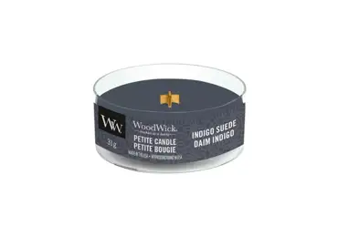 Vonná svíčka s vůní Indigo Suede, malá svíčka petite - 31 g