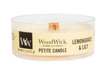Vonná svíčka s vůní Lemongrass & Lily, malá svíčka petite - 31 g