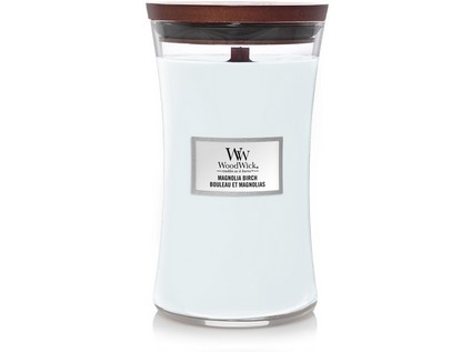 Vonná svíčka s vůní Magnolia Birch, skleněná váza velká - 609 g