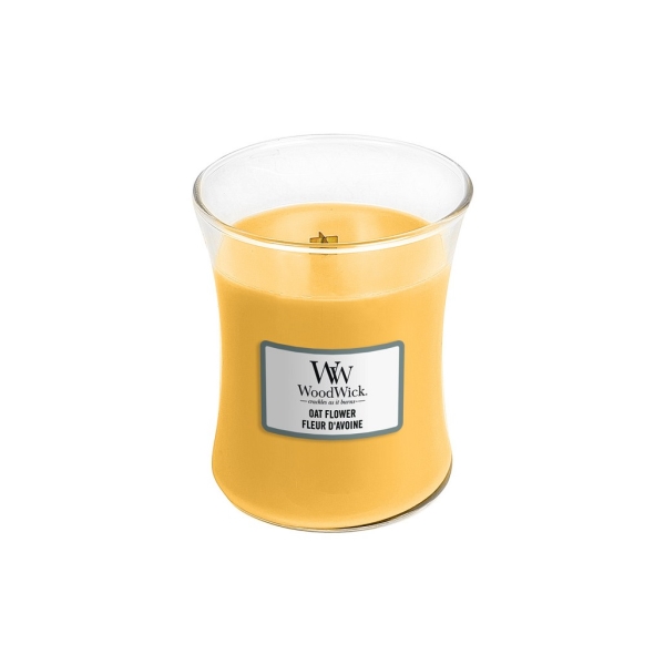 Vonná svíčka s vůní Oat Flower, skleněná váza střední - 275 g