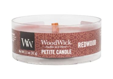 Vonná svíčka s vůní Redwood, malá svíčka petite - 31 g