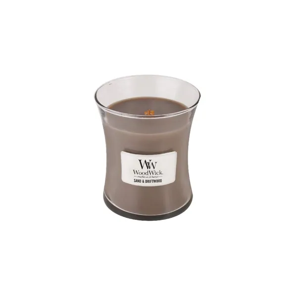 Vonná svíčka s vůní Sand & Driftwood, skleněná váza střední - 275 g