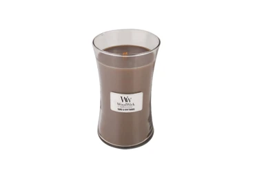 Vonná svíčka s vůní Sand & Driftwood, skleněná váza velká - 609 g