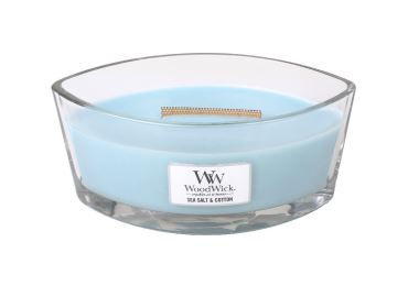 Vonná svíčka s vůní Sea Salt & Cotton, skleněná loď - 453 g