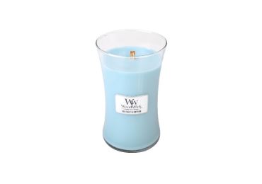 Vonná svíčka s vůní Sea Salt & Cotton, skleněná váza velká - 609 g