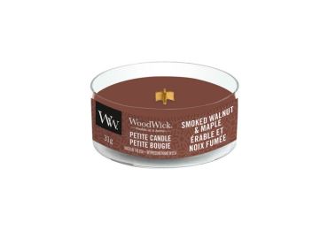 Vonná svíčka s vůní Smoked Walnut & Maple, malá svíčka petite - 31 g