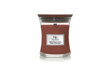 Vonná svíčka s vůní Smoked Walnut & Maple, skleněná váza malá - 85 g