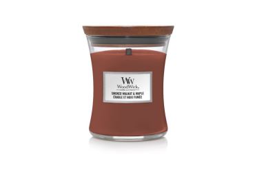 Vonná svíčka s vůní Smoked Walnut & Maple, skleněná váza střední - 275 g