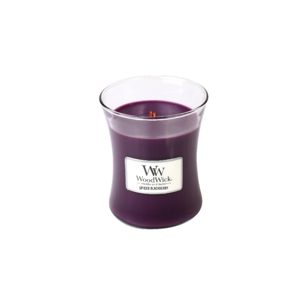 Vonná svíčka s vůní Spiced Blackberry, skleněná váza střední - 275 g