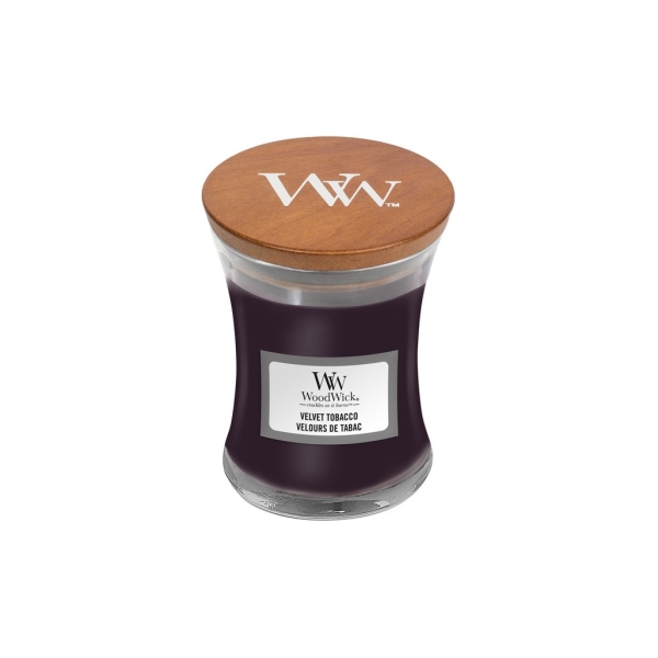 Vonná svíčka s vůní Velvet Tobacco, skleněná váza malá - 85 g