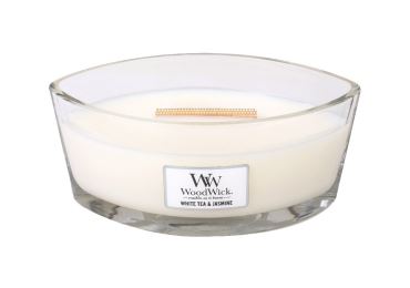 Vonná svíčka s vůní White Tea & Jasmine, skleněná loď - 453 g