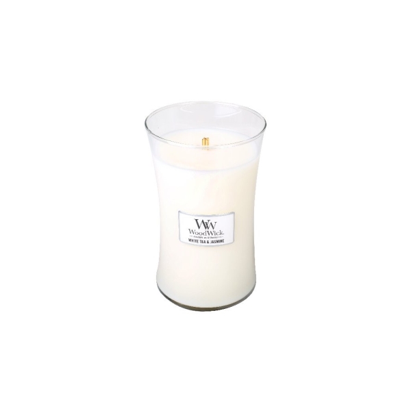 Vonná svíčka s vůní White Tea & Jasmine, skleněná váza velká - 609 g