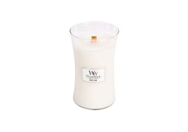 Vonná svíčka s vůní White Teak, skleněná váza velká - 609 g