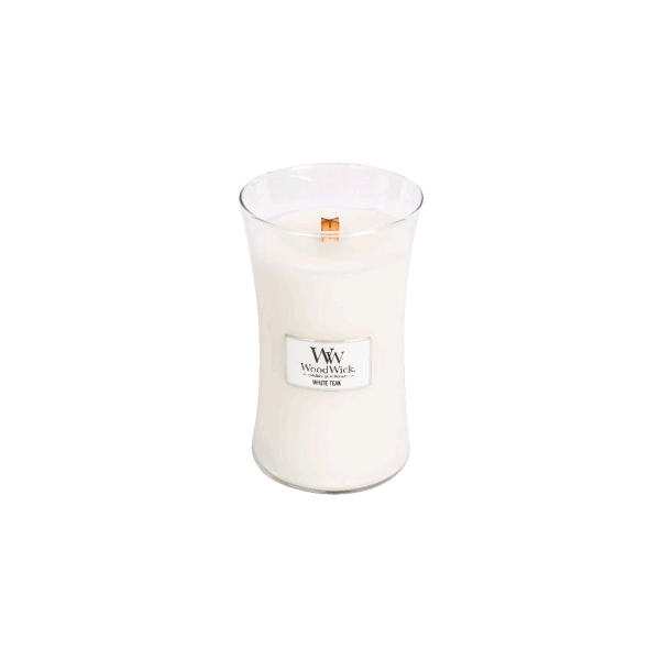 Vonná svíčka s vůní White Teak, skleněná váza velká - 609 g