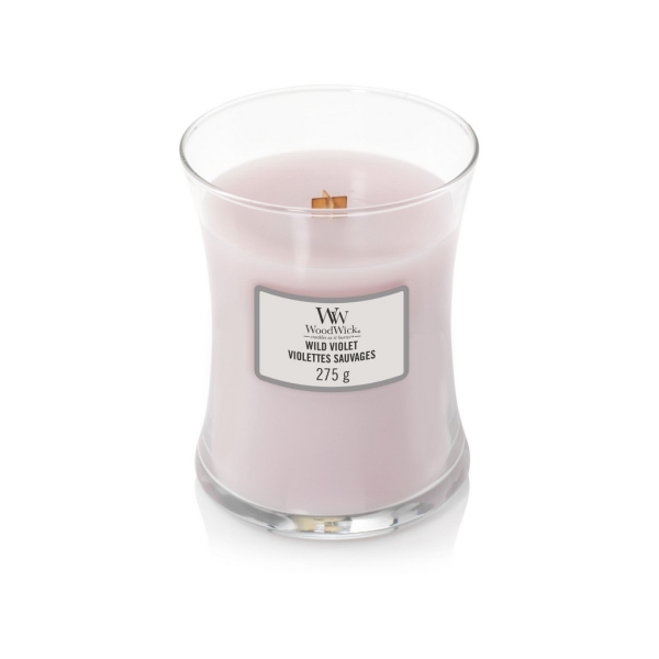 Vonná svíčka s vůní Wild Violet, skleněná váza střední - 275 g